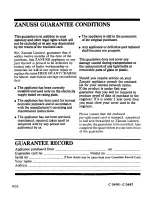 Preview for 16 page of Zanussi S 118T Instructions For Use And Care Manual