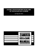 Preview for 1 page of Zanussi SC5412 Instructions For The Use And Care