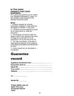 Preview for 22 page of Zanussi SC9412 Use & Care Manual