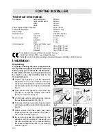 Предварительный просмотр 18 страницы Zanussi T 1033 V Instruction Manual