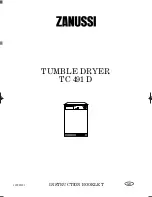 Zanussi TC 491 D Instruction Booklet preview