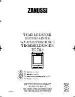 Предварительный просмотр 1 страницы Zanussi TC 7114 S Instruction Booklet