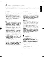 Preview for 3 page of Zanussi TC 7122 User Manual