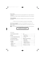 Preview for 2 page of Zanussi TC 7124 Instruction Booklet