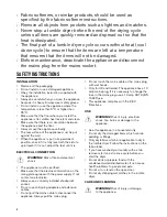 Preview for 4 page of Zanussi TC180W User Manual