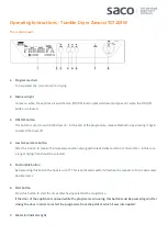 Zanussi TC7103W Operating Instructions preview