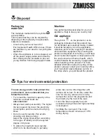 Preview for 5 page of Zanussi TCE7125 User Manual