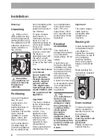 Preview for 8 page of Zanussi TCE7125 User Manual