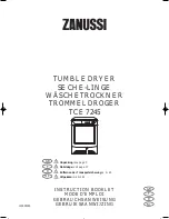 Zanussi TCE7245 Instruction Booklet preview