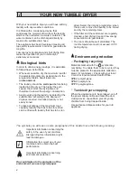 Preview for 2 page of Zanussi TCS 683 LT Instruction Booklet