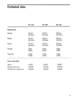 Preview for 4 page of Zanussi TD 100 Instructions For Use And Care Manual