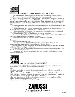 Preview for 16 page of Zanussi TD 300 Instructions For Use And Care Manual