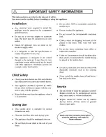 Preview for 2 page of Zanussi TD163 Instruction Booklet