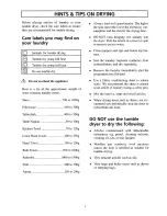 Preview for 6 page of Zanussi TD164 Instruction Booklet