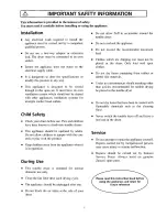 Preview for 3 page of Zanussi TD184 Instruction Booklet