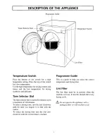 Preview for 5 page of Zanussi TD184 Instruction Booklet