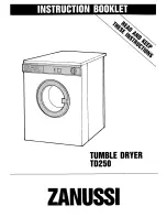 Zanussi TD250 Instruction Booklet preview