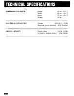 Preview for 22 page of Zanussi TD250 Instruction Booklet