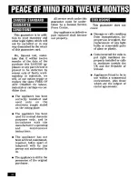 Preview for 22 page of Zanussi TD260 Instruction Booklet