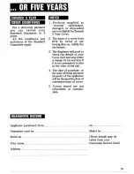 Preview for 23 page of Zanussi TD260 Instruction Booklet