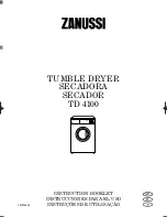 Preview for 1 page of Zanussi TD4100 Instruction Booklet