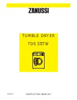 Zanussi TDS372TW Instruction Booklet preview