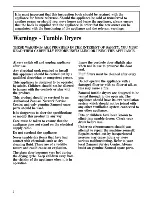 Preview for 2 page of Zanussi TE 301/A Instructions For Use And Care Manual