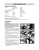 Preview for 19 page of Zanussi TJ 1284 H Instruction Manual