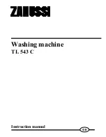 Preview for 1 page of Zanussi TL 543 C Instruction Manual