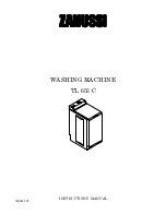 Preview for 1 page of Zanussi TL653C Instruction Manual