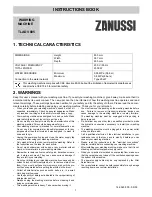 Zanussi TLADV805 Instruction Book preview