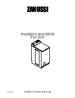 Zanussi TLS 592 C Instruction Manual предпросмотр