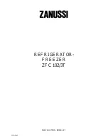 Предварительный просмотр 1 страницы Zanussi U01110 ZFC 102 Instruction Booklet