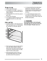 Preview for 15 page of Zanussi U30356 ZKC6010 User Manual