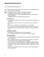 Preview for 4 page of Zanussi U31219 ZVM 640 N/X Installation And Operating Instructions Manual