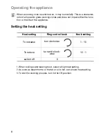 Preview for 8 page of Zanussi U31219 ZVM 640 N/X Installation And Operating Instructions Manual