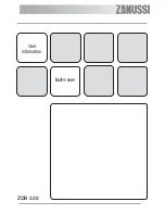 Preview for 1 page of Zanussi U33008 ZOB 330 User Information