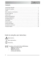 Preview for 4 page of Zanussi U33008 ZOB 330 User Information