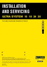 Zanussi ULTRA SYSTEM 15 Installation And Servicing предпросмотр