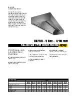 Zanussi Vapor 643320 Brochure & Specs preview