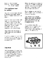 Preview for 15 page of Zanussi VCH2004R Instructions For The Use And Care