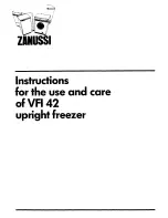 Zanussi VFi 42 Instructions For Use Manual preview