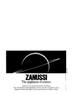 Предварительный просмотр 32 страницы Zanussi WD 1012 Instructions For The Use And Care