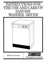 Preview for 1 page of Zanussi WD 1015 M Instructions For Use And Care Manual