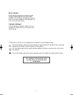 Preview for 2 page of Zanussi WD 1601 Instruction Booklet