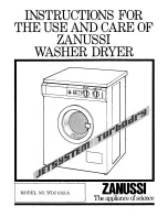 Zanussi WDJ 1013/A Instructions For Use And Care Manual предпросмотр