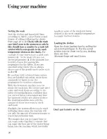 Preview for 20 page of Zanussi WDJ 1013/A Instructions For Use And Care Manual