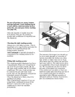 Preview for 21 page of Zanussi WDJ 1013/A Instructions For Use And Care Manual