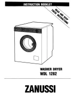 Предварительный просмотр 1 страницы Zanussi WDL 1282 Instruction Booklet