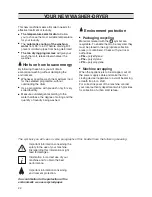 Preview for 2 page of Zanussi WDS872 Instruction Booklet